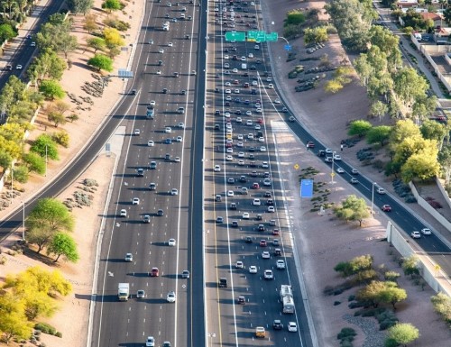 AZ highway from above, Pros & Cons of living in Chandler AZ, Living in Phoenix real estate