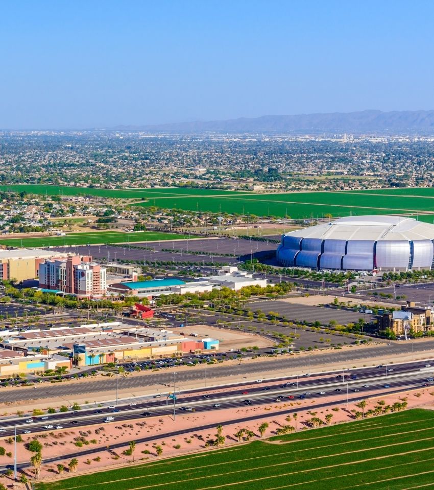 view of Glendale Arizona stadium