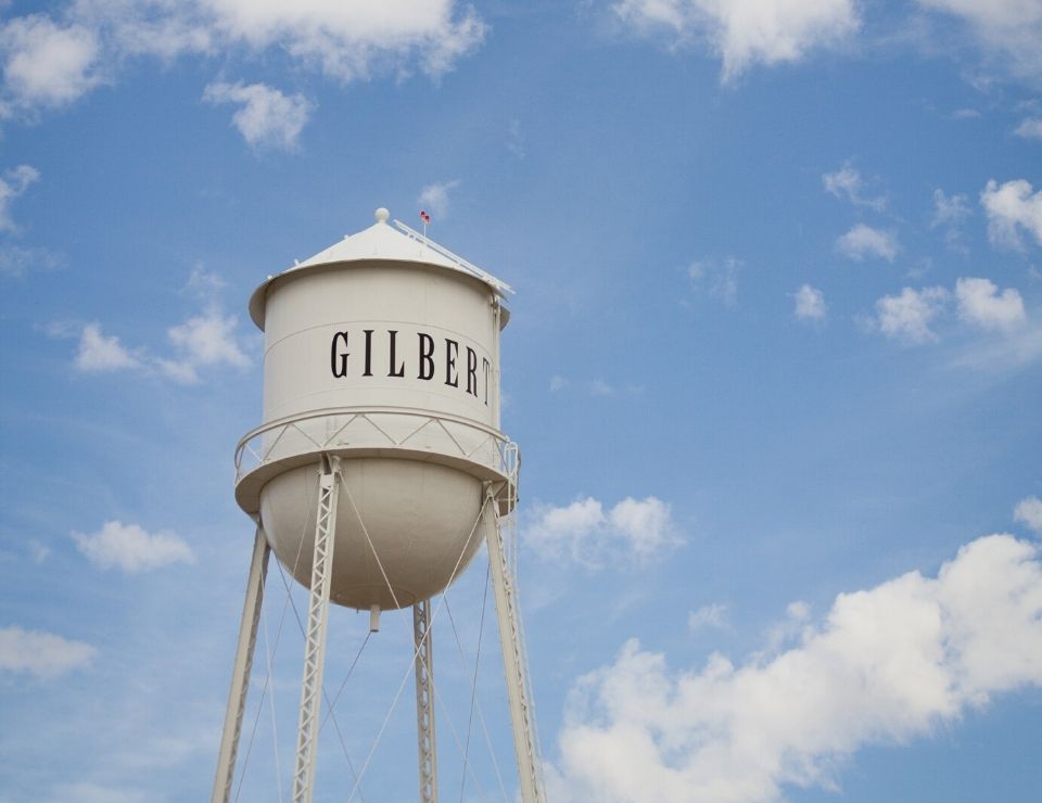 Gilbert Arizona water tower, best suburbs to move to in Phoenix Arizona