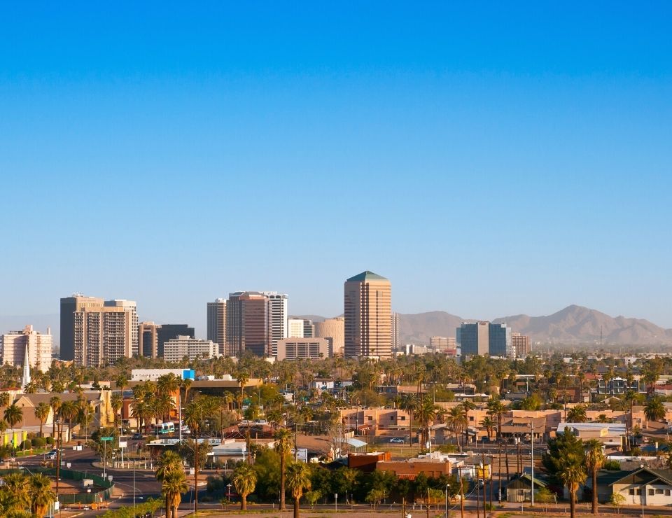 Scottsdale Arizona looking towards downtown PHX, Favorite Places to Live in PHX