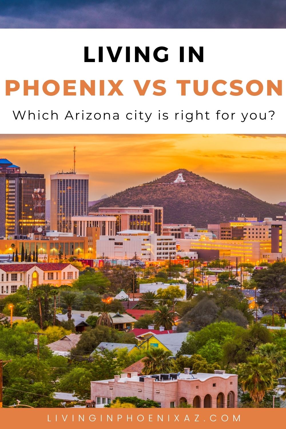 Living in Phoenix vs Living in Tucson AZ pins (1)