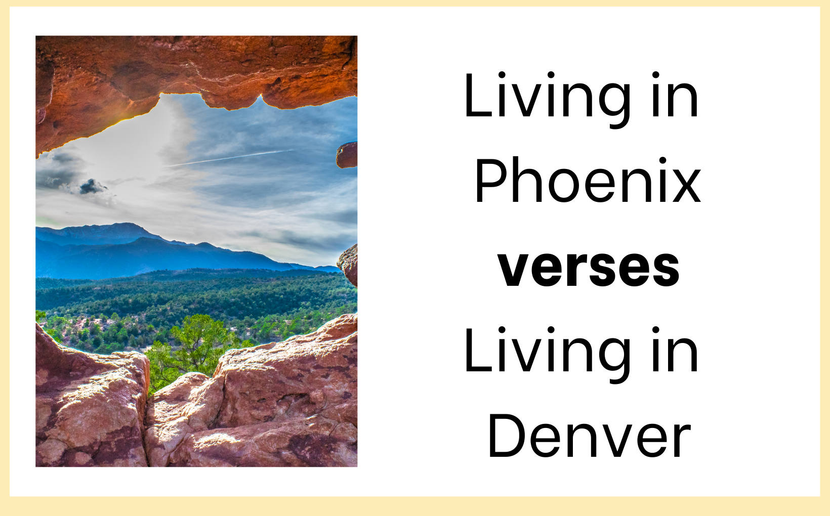 Living in Phoenix vs Living in Denver Living in PHX feature image