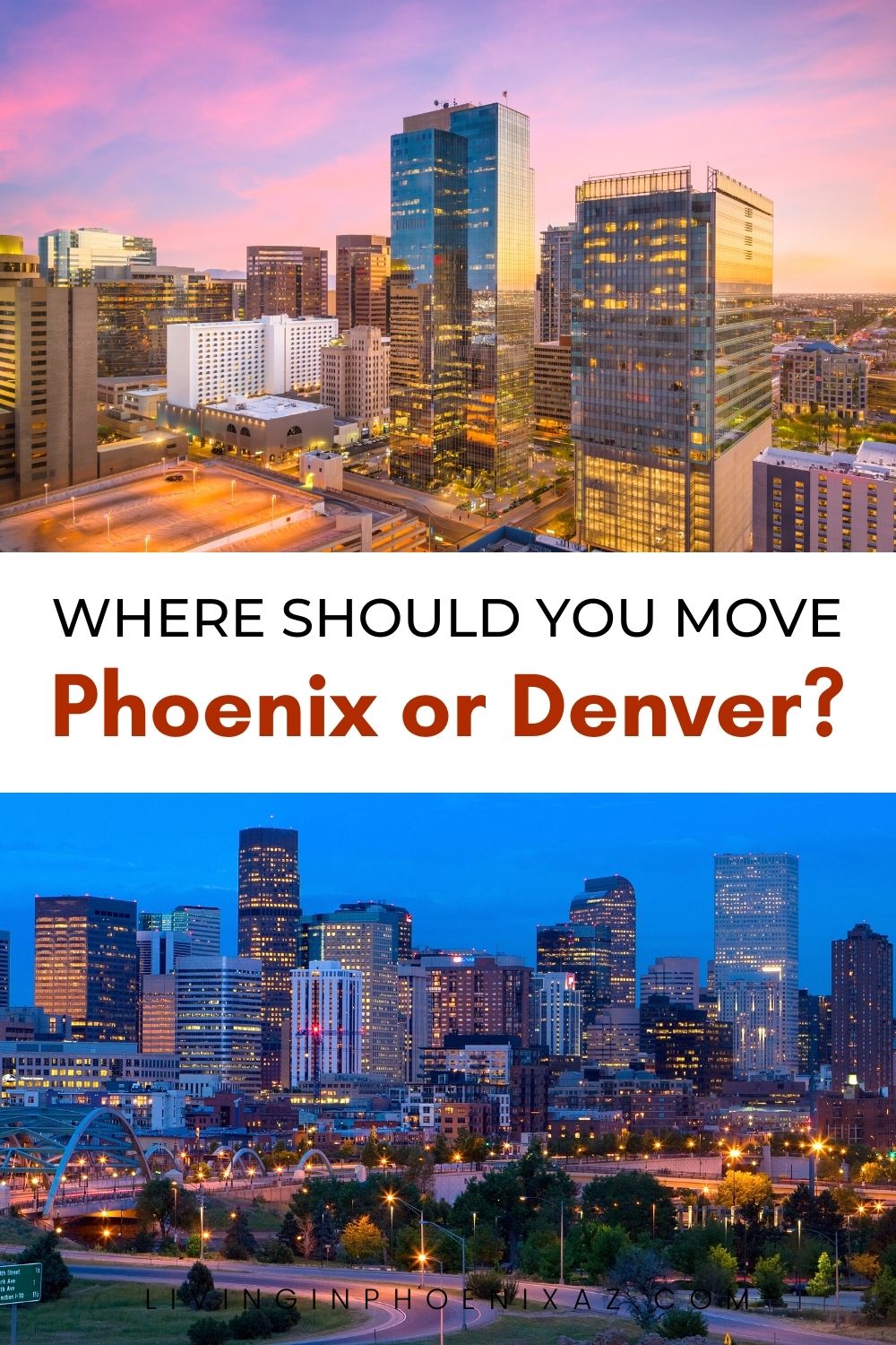 Living in Phoenix vs Living in Denver pins (2)