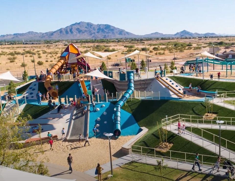 Beautiful park in Gilbert, Gilbert Arizona suburb of Phoenix