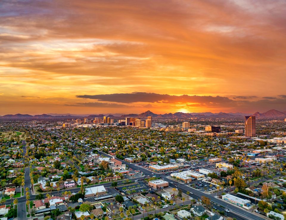 Aerial of Phoenix Homes, 5 Things to know before Moving to Phoenix Arizona