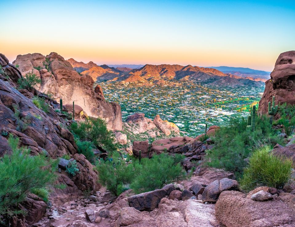 view of Phoenix AZ from Camelback mountain, Ten things to know about summer in Phoenix Arizona (6)