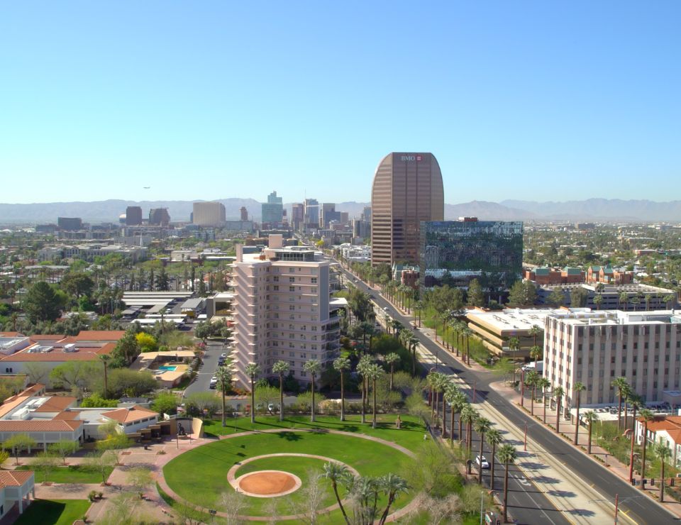 view of downtown Phoenix, 5 things to know about renting a house in Arizona