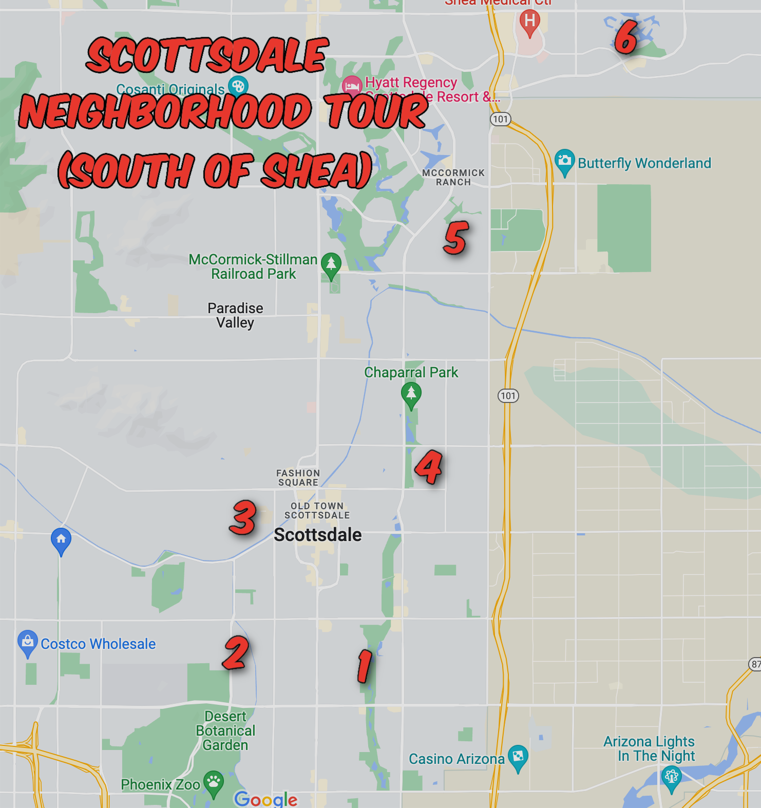 Scottsdale South of Shea blvd Neighborhood tour map.jpg